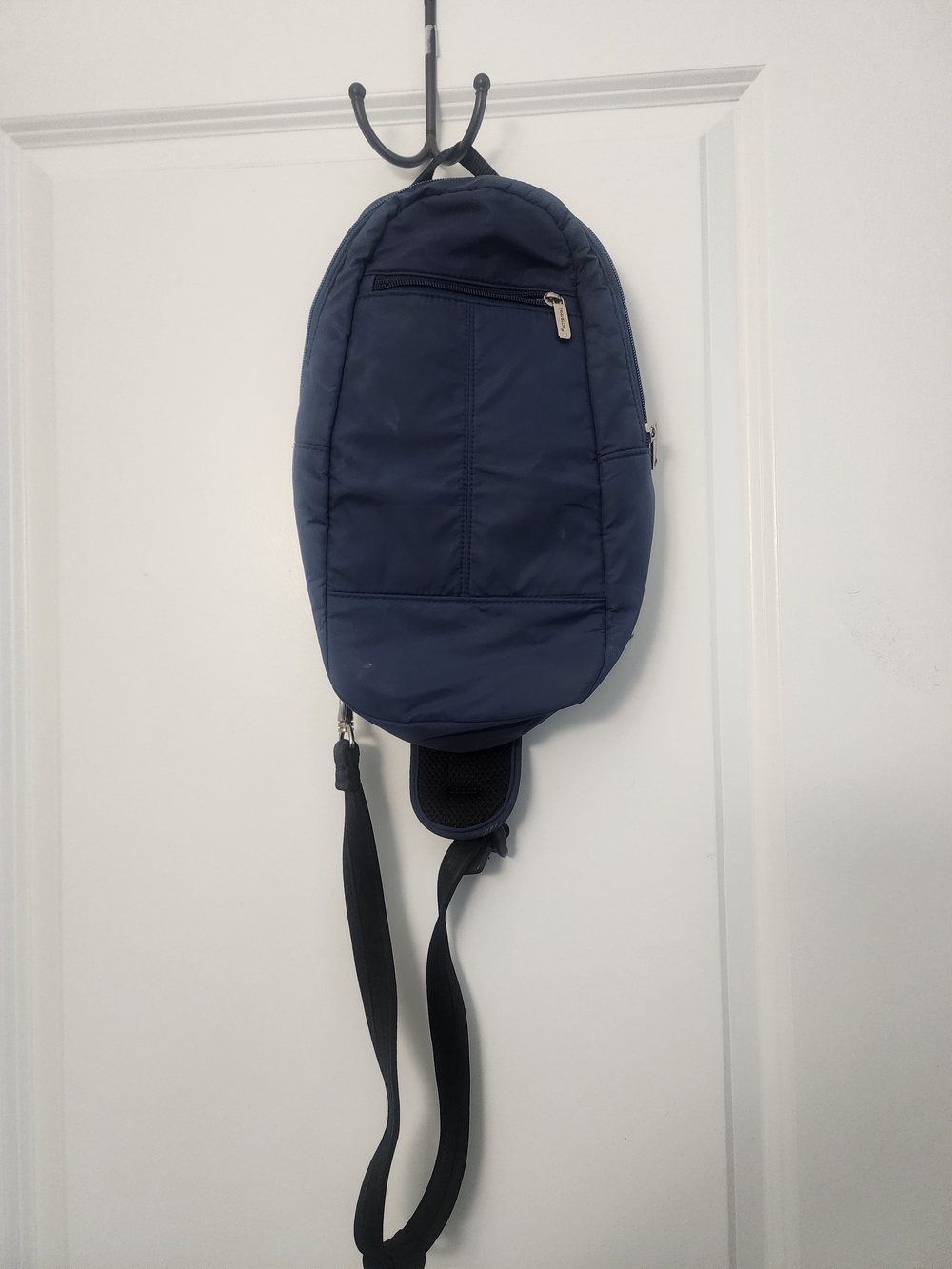 Travelon Navy Sling Shoulder Crossbody  Bag